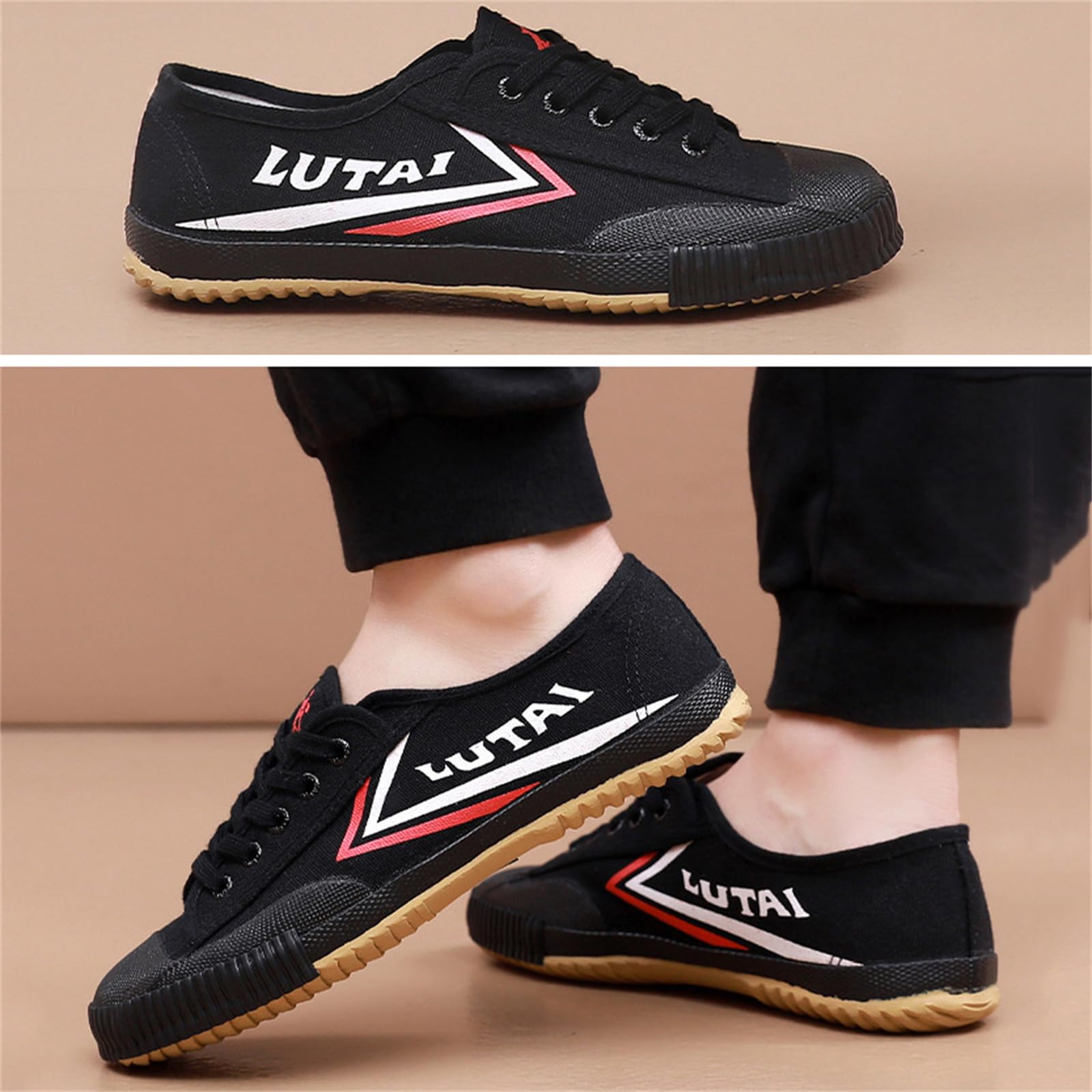 Zapatos De Artes Marciales, Hombres Mujeres Zapatillas De Deporte Descalzas Lona Tai Chi Kung Fu Zapatos para Correr