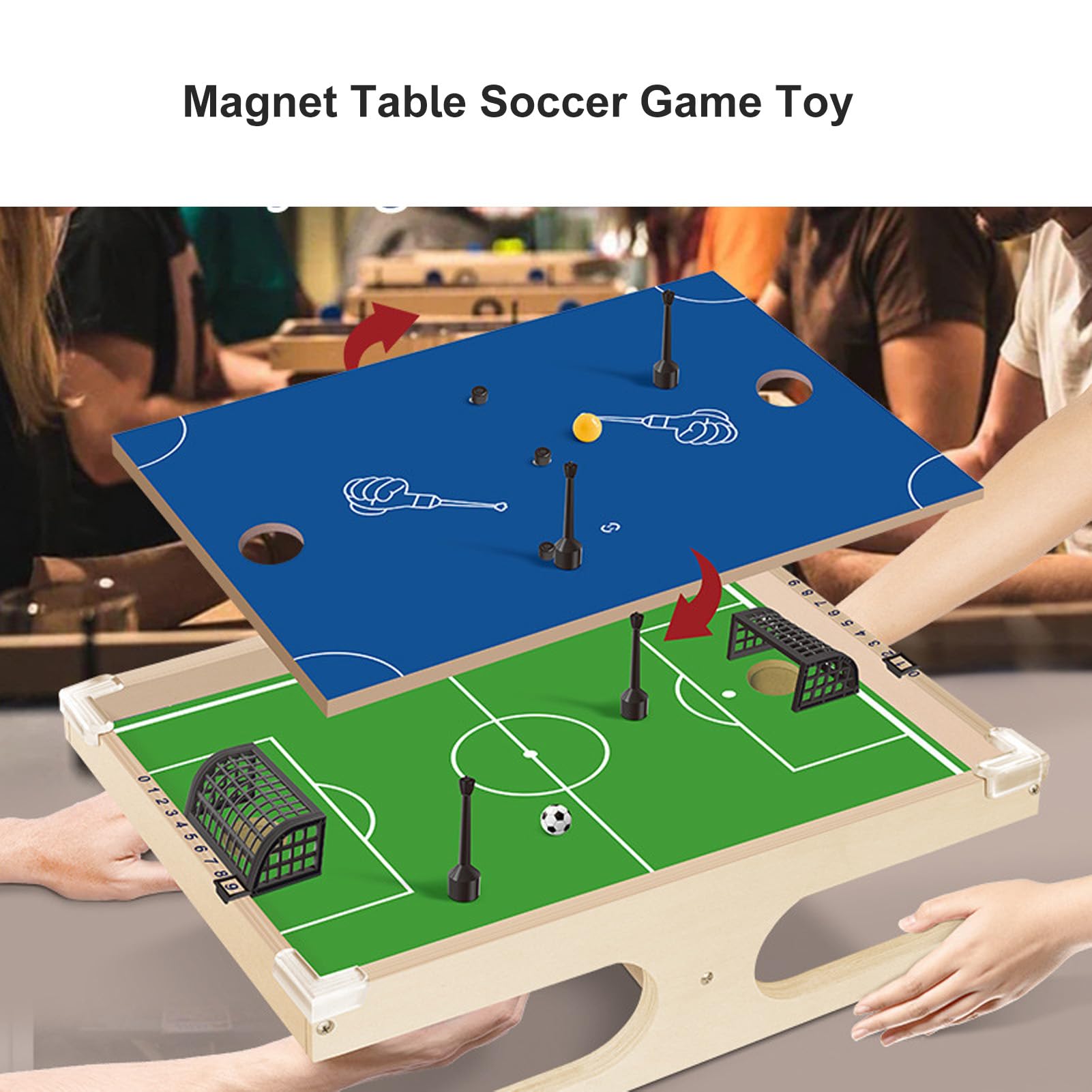 Amazon.co.jp: 卓上サッカーゲーム、友人家族のためのポータブルバーチ