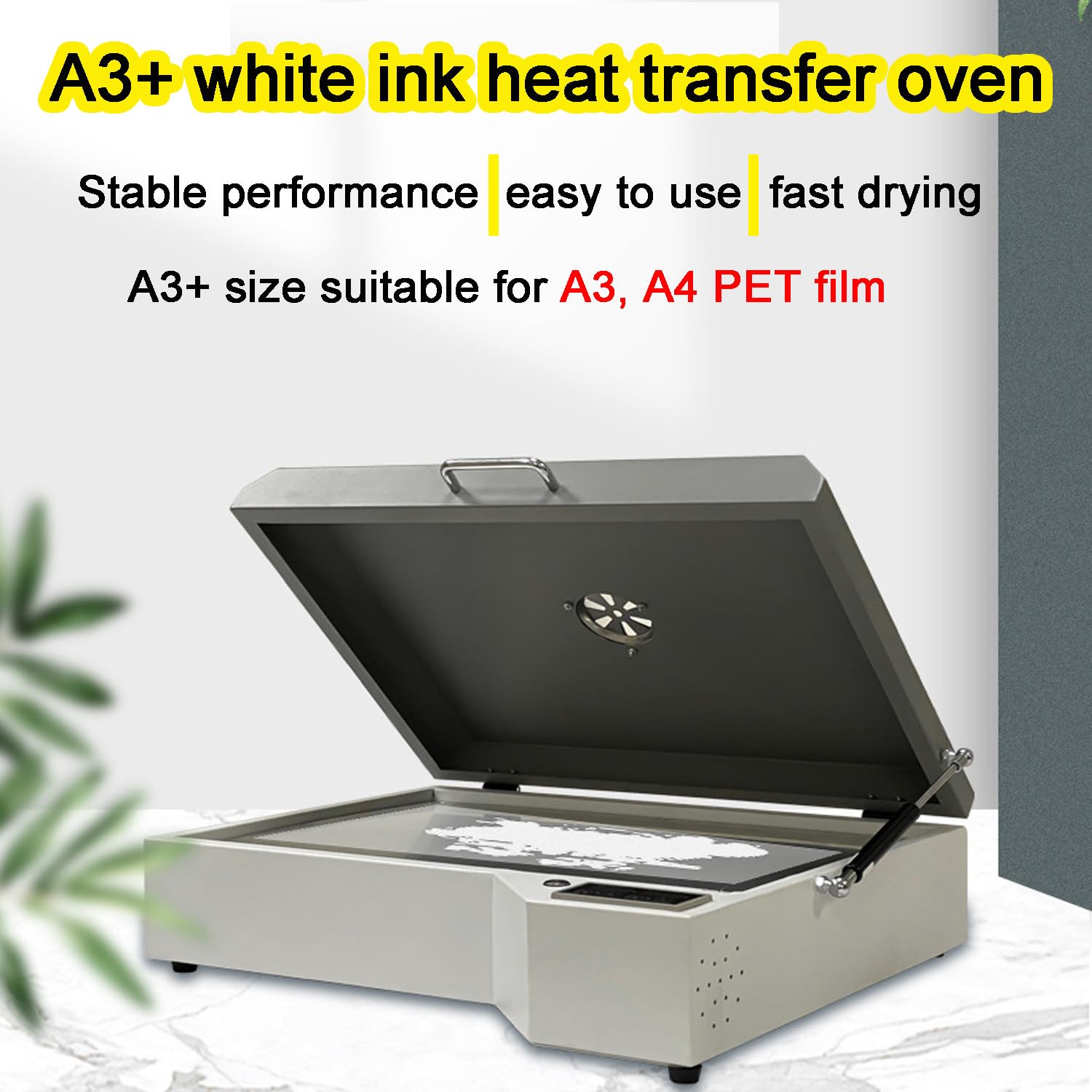 Máquina de prensa de calor para transferencia de película DTF, placa térmica grande de 13.8 x 19.5 pulgadas, control inteligente de temperatura para impresión de camisetas, sombreros y bolsas de lona