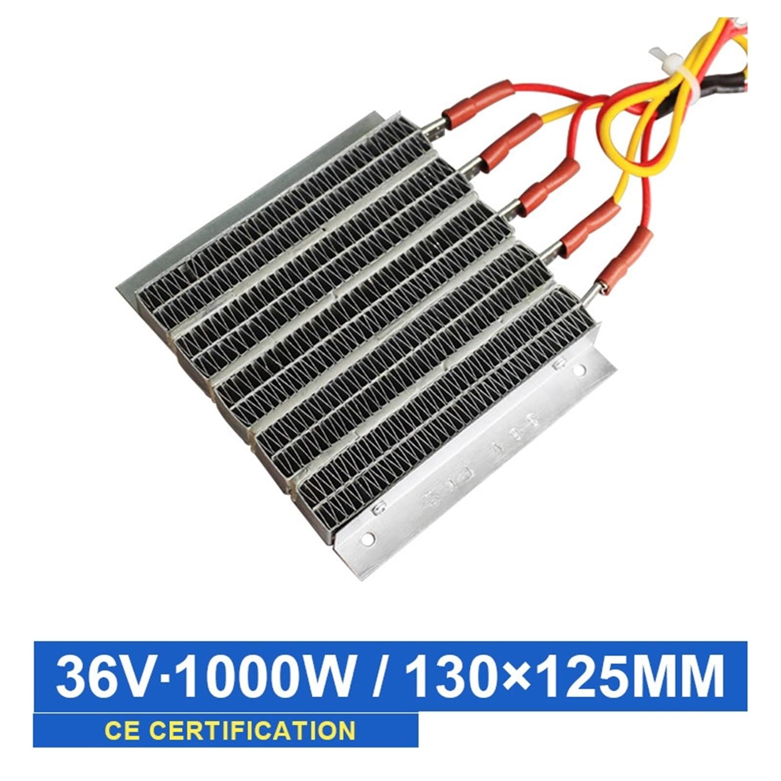 Calentador De Aire Cerámico PTC, 36 V, 1000 W, Elemento Calefactor Conductivo 100B4, 130 X 125 X 15 Mm