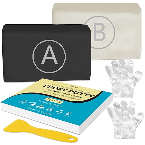 Masilla epoxi, masilla de fontaneros de reparación rápida de 12 oz340 g, masilla epoxi AB de alta resistencia para fijar fugas, grietas y agujeros