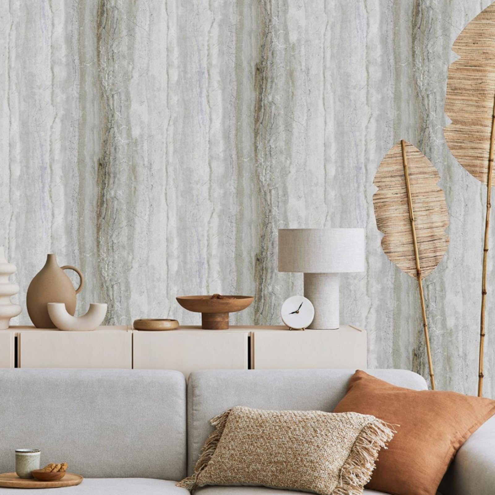 SOPHIE LAURENCE Grey Marble Metallic Wallpaper Gold Shimmer Textured Feature Wall Bedroom Study