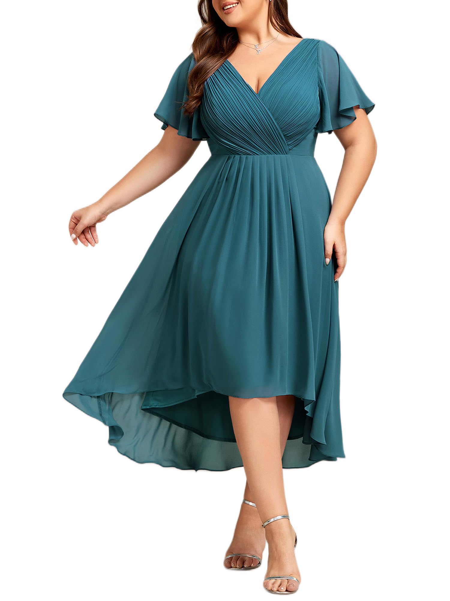 Ever-Pretty Plus Size Midi Cocktail Dress
