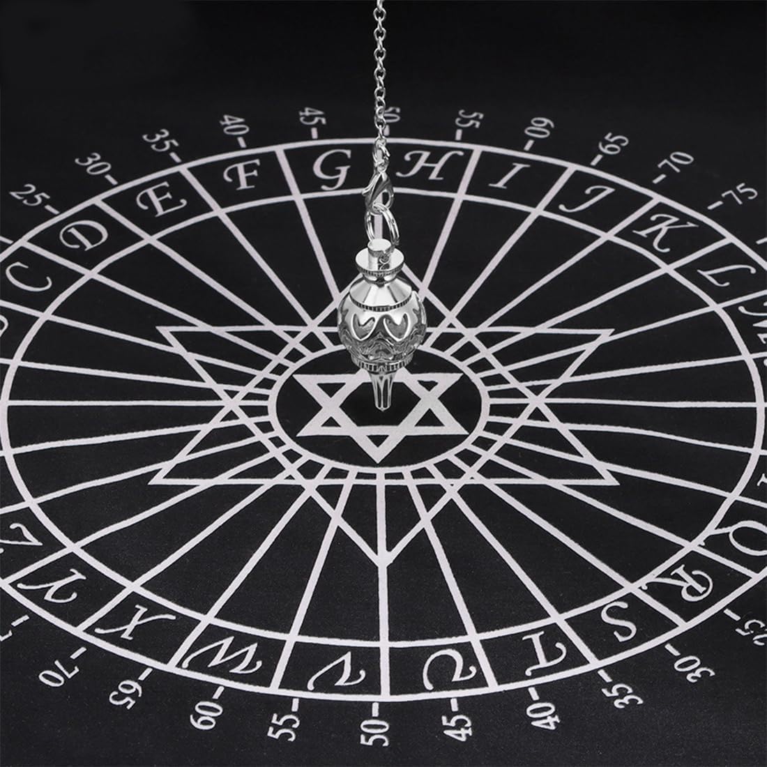 Pendulos Adivinacion, Plata Pendulo Hebreo, Pendulo De Newton, Péndulo metálico, Péndulo Adivinación Egipcio, Pendulo de Radiestesia con Testigo, péndulo esotérico, Magnetizador(1)