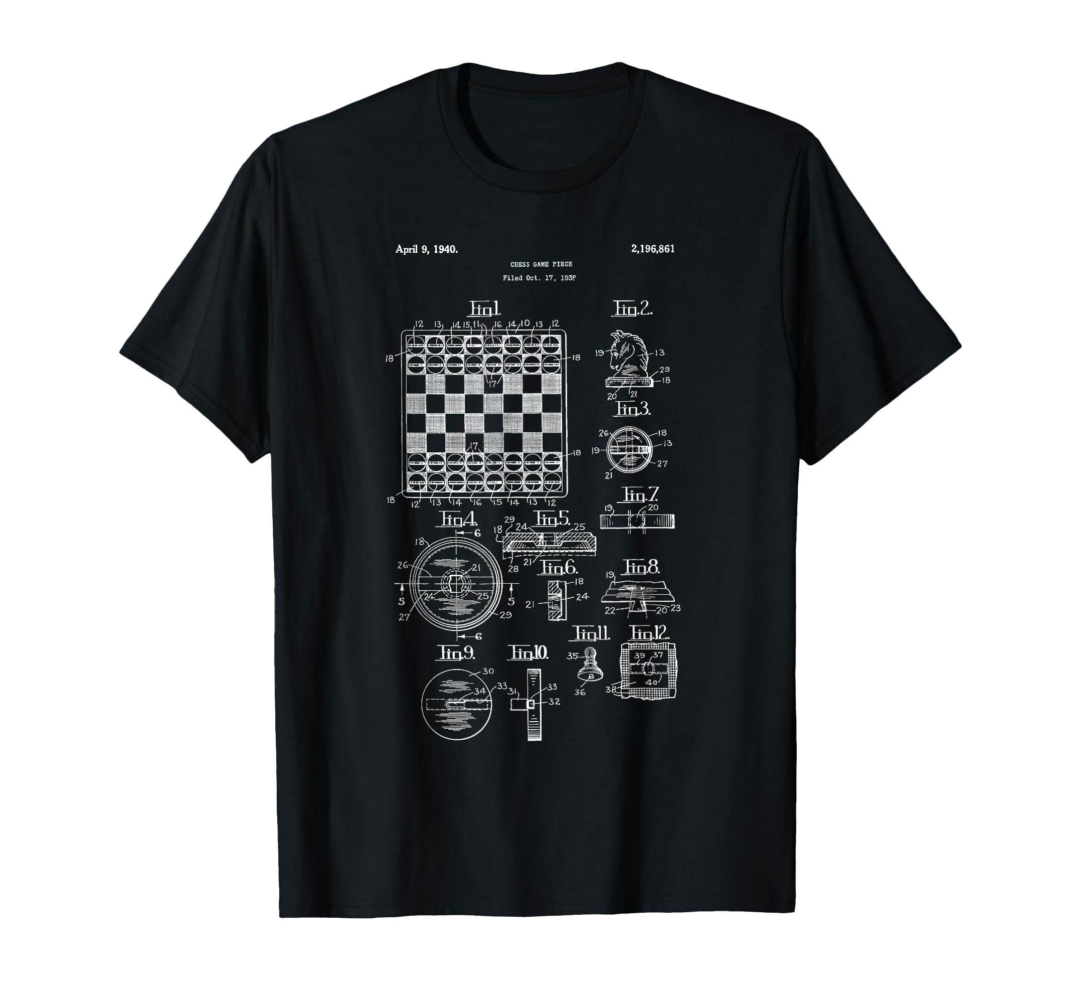 Vintage Chess Board Set Shirt - Old Game Knight Pawn Queen T-Shirt