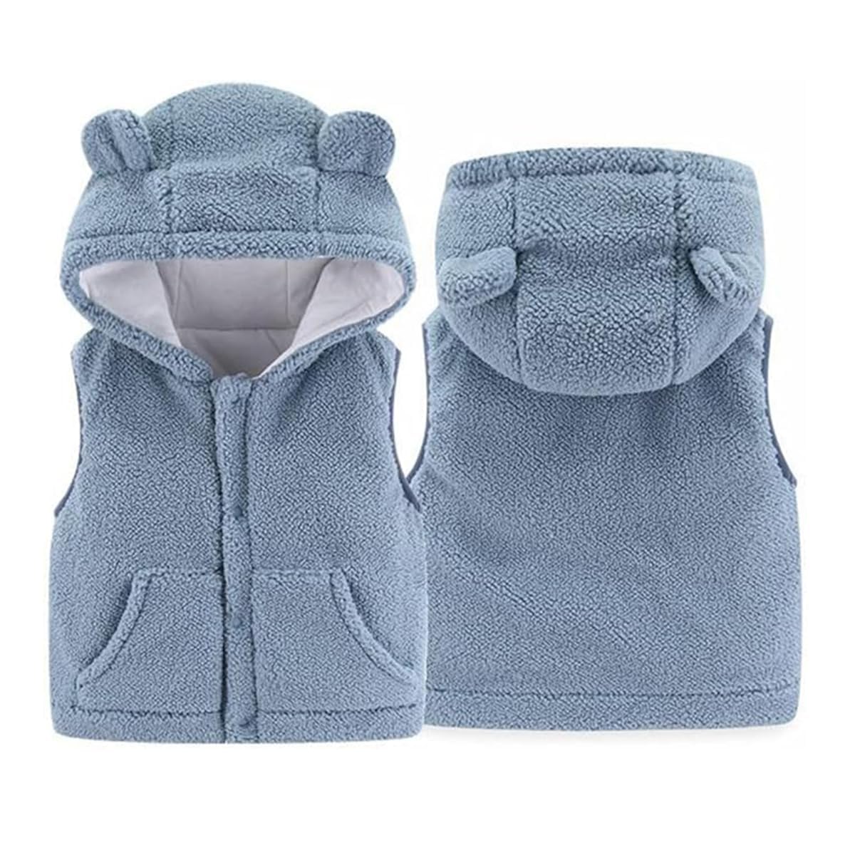 Gilet Bébé Capuchon Dinosaure - Chaud Et Doux Pour Garçons Et Filles 6M-4Ans