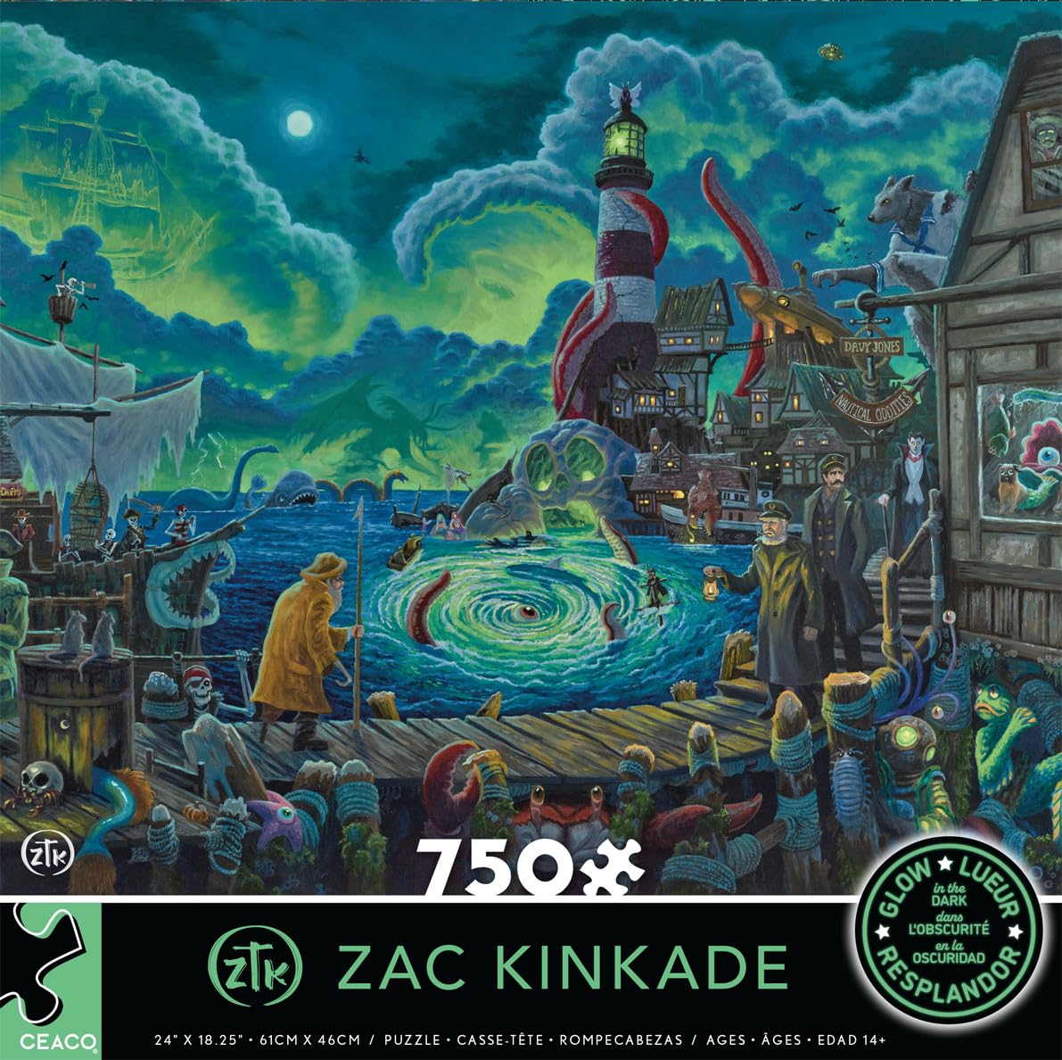 Amazon.com: Ceaco - Zak Kinkade - Halloween at Horror Harbor Glow