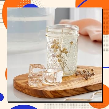 6lb Clear Gel Wax for Candle Making, Transparent Jelly Wax Melts Crystal Gel Candle 96 OZ