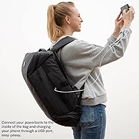 Vista 2 de KORIN ClickPackPro - Mochila antirrobo para laptop, impermeable, con puerto de carga USB, bloqueo TSA..