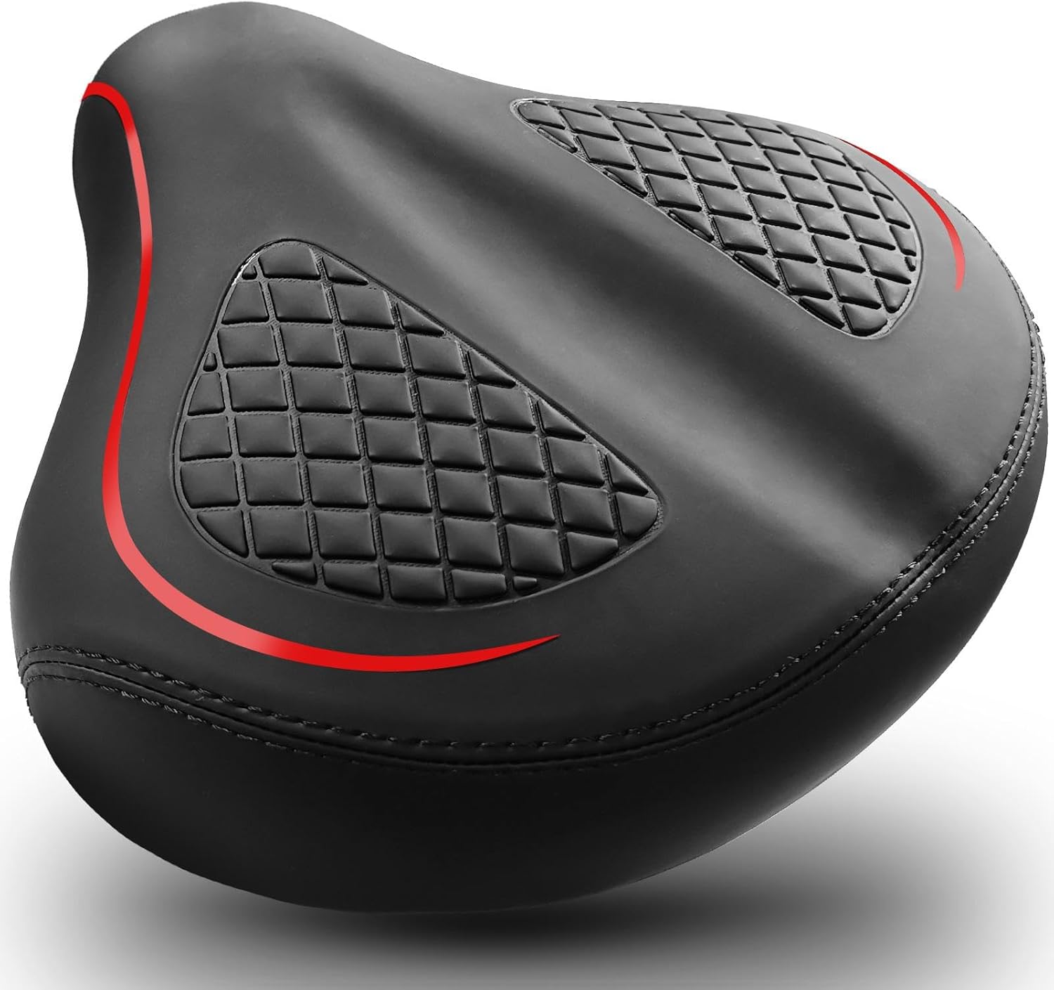 Bicycle Seat for Men Women Comfort Extra Wide, Noseless Bike Seats for Peloton Seat, Most Comfortable Saddles for E Bike, Stationary, Exercise, Spin, Cruiser Bikes Seat