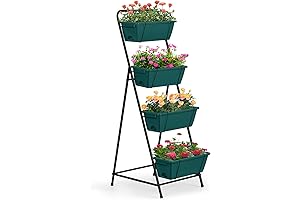 4-Tier Raised Garden Bed for Patios: Vertical Herb Haven