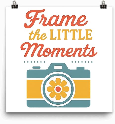 Póster de 13 x 19 pulgadas, obra de arte de cámara retro, decoración sincera para los amantes de la fotografía, acabado de papel mate, arte de pared