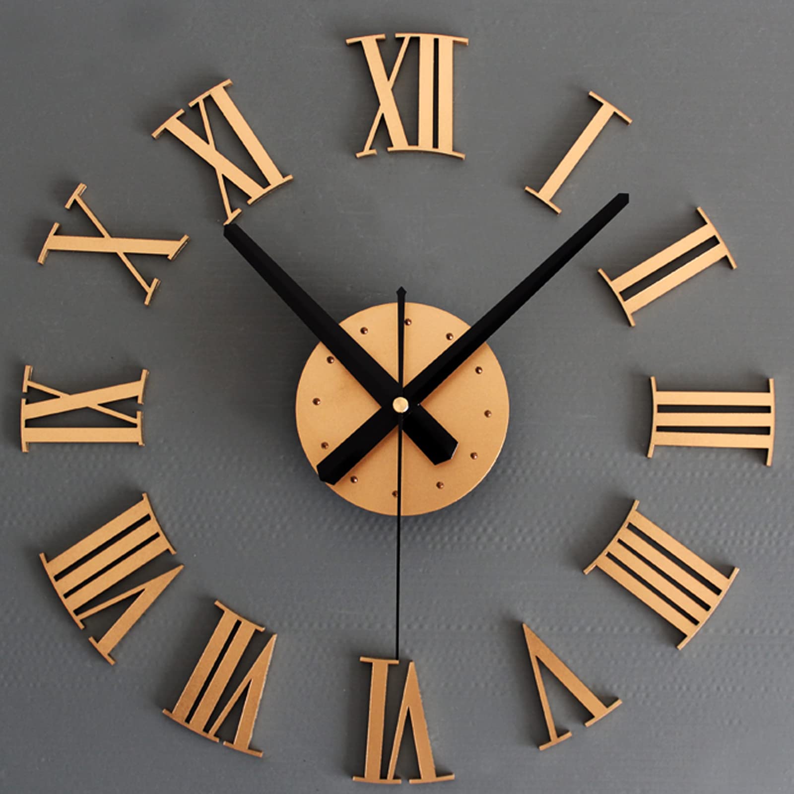 Horloge Murale Vintage Cadre Noir Numéros Romains Montre De Décoration Pour La Maison | PSD
