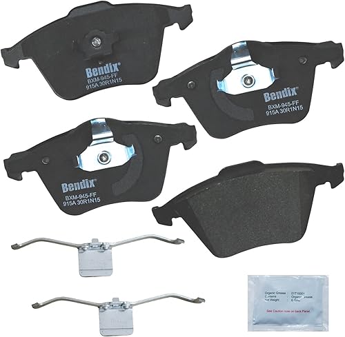 Vista 320 de Bendix Priority1 CFC1035 Pastillas de freno delanteras de cerámica para modelos seleccionados Chevrolet Aveo, Aveo5, Optra, Spark, Spark EV, Pontiac