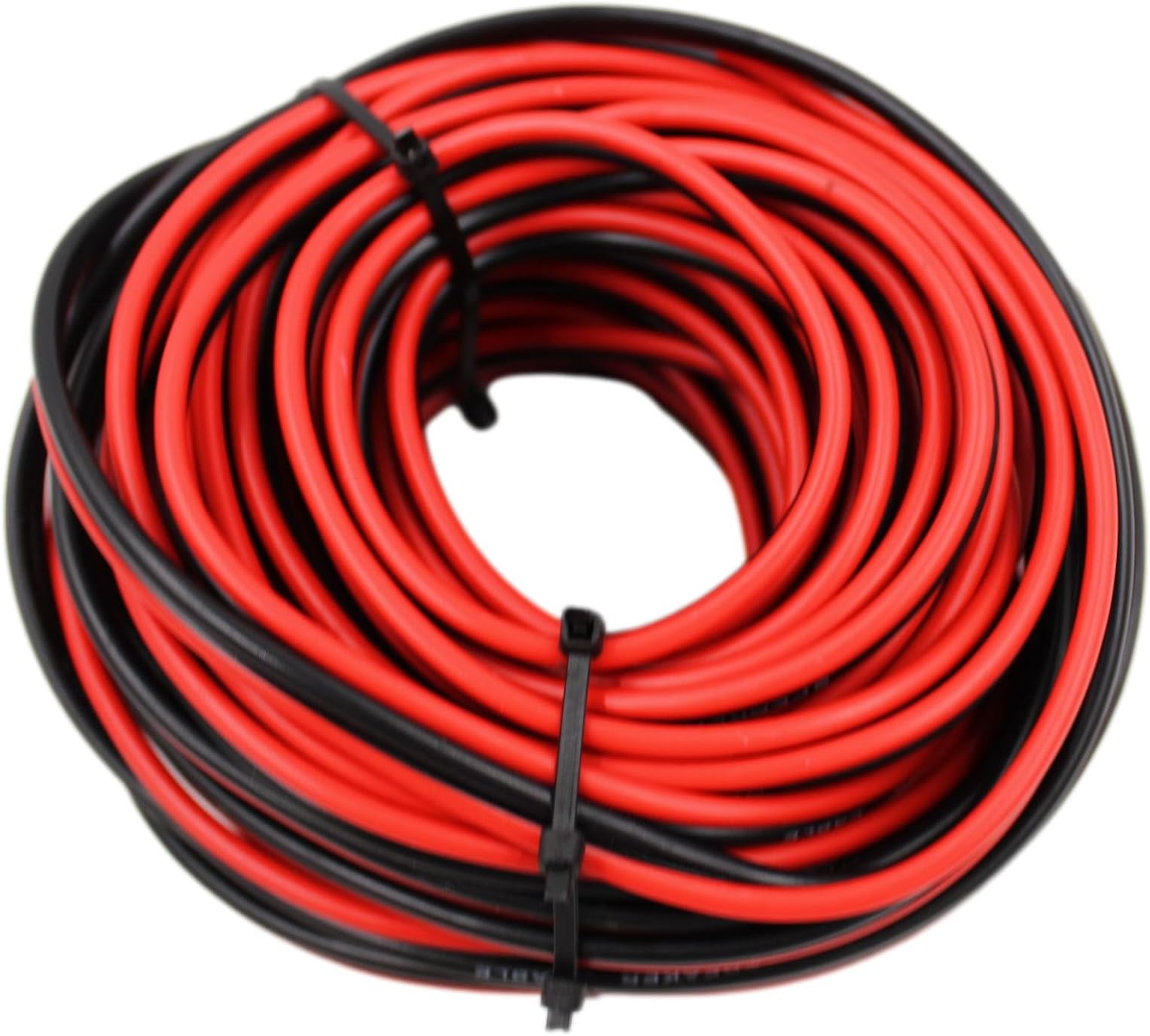 16 Gauge Speaker Wire - 10 Ft Red and Black Stranded Copper Wire for Superior Audio Quality, Flexible and Durable Design