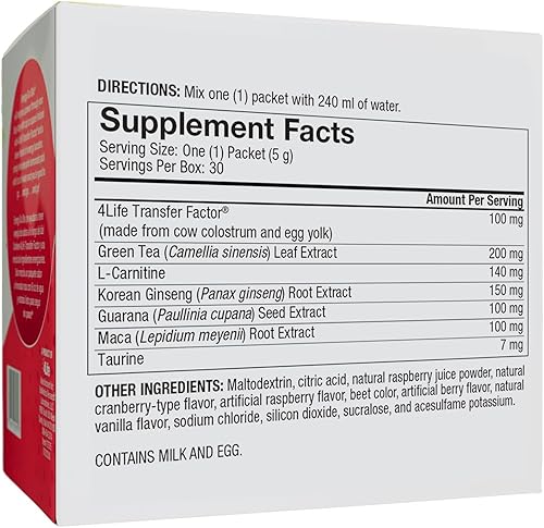 Vista 8 de 4Life Energy Go Stix, mezcla de bebida energética saludable, cafeína de guaraná, maca, yerba mate y extracto de hoja de té verde, sabor cítrico