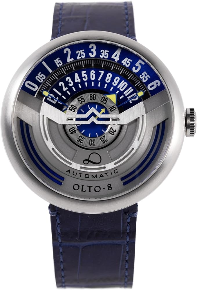 OLTO-8 Infinity-I Reloj automático estilo RPM, Plateado : Amazon.com.mx: Ropa, Zapatos y Accesorios