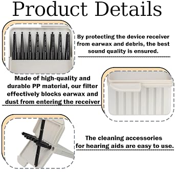 for Phonak Hearing Aid Wax Filters, 32PCS Replacement with Cerustop Wax Guards for Hearing Aids Compatible with Phonak, Widex & Unitron Hearings Aid Filters