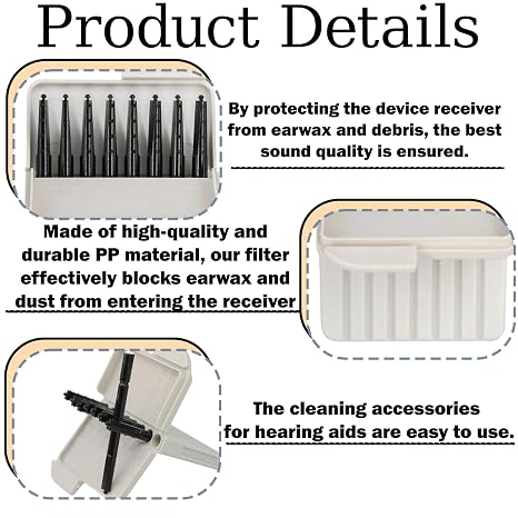 for Phonak Hearing Aid Wax Filters, 32PCS Replacement with Cerustop Wax Guards for Hearing Aids Compatible with Phonak, Widex & Unitron Hearings Aid Filters