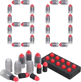 Soft Bullet Toy Bullets,Soft Bullets with Shells,Safely EVA Sponge Foam General Bullets,Combination of 80 Soft Bullet Refill Ammo