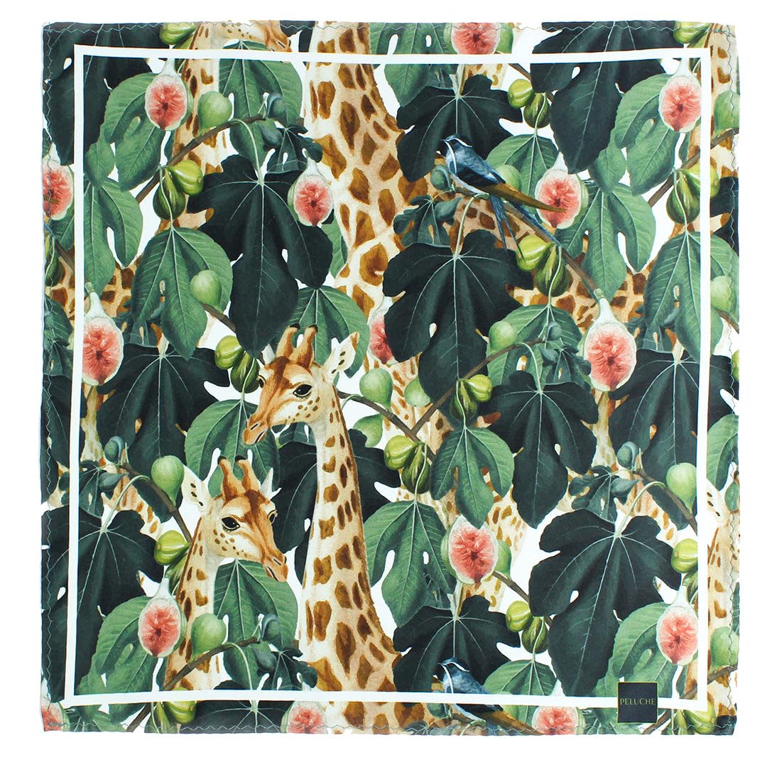 peluche ZephyrZoo Green Pocket Square for Men (14X14 inches)-picture-21