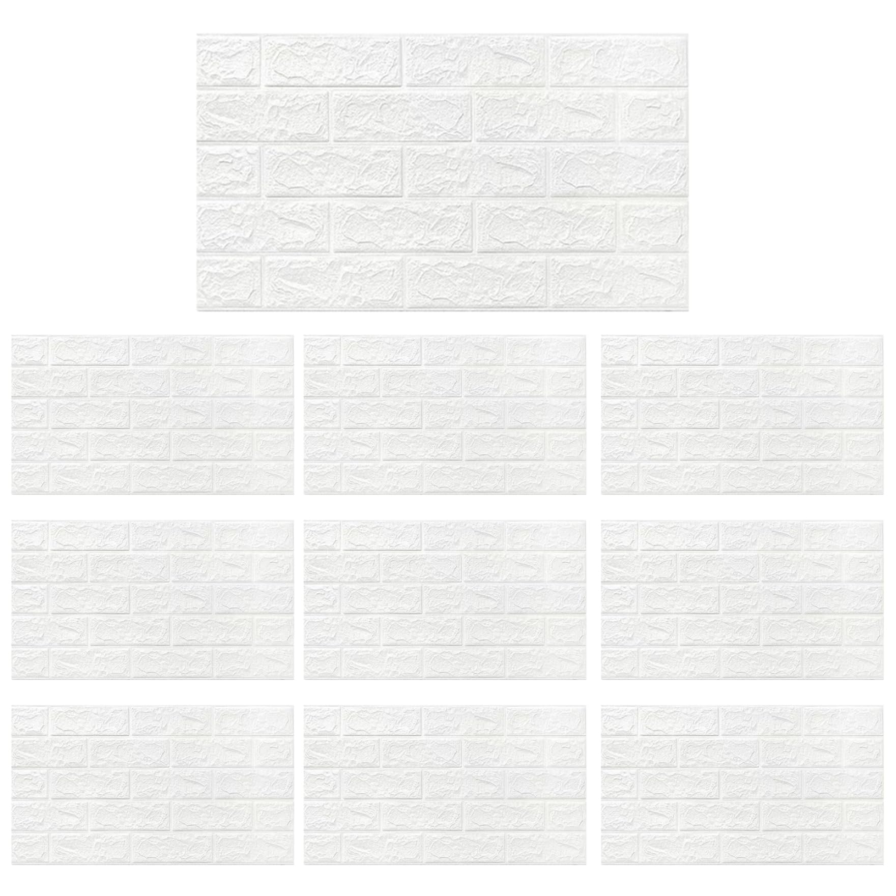 Papel de pared de ladrillo sintético 3D para decoración nórdica en dormitorios interiores