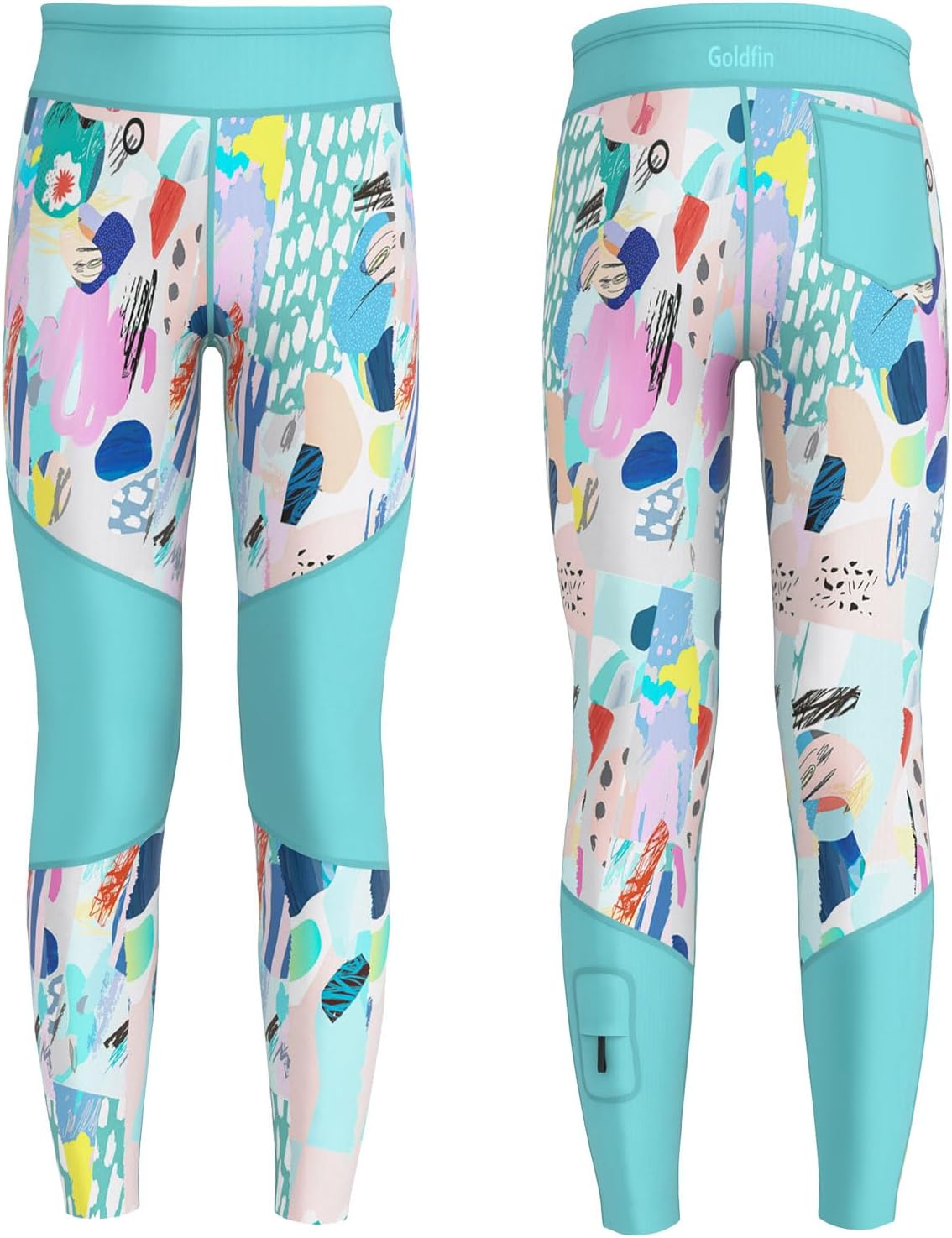 GoldFin Kids Wetsuit Pants, Boys Girls 2mm Wet Suits Neoprene Trousers Keep Warm in Cold Water Surfing Swimming Snorkeling Kayaking