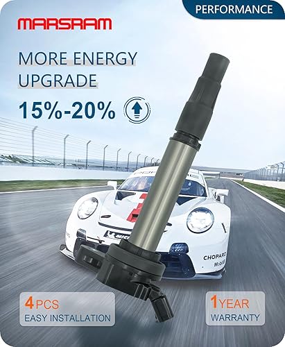 Vista 18 de Marsram Paquete de bobinas de encendido UF487 y doble bujía de iridio para Toyota Lexus 2005-2018 Camry Highlander Avalon Rav4 Sienna Venza RX350