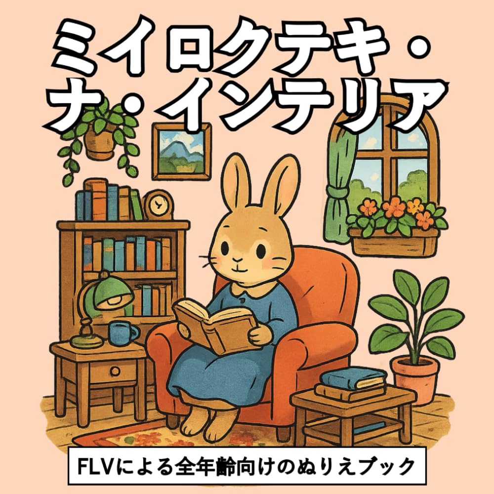 ミイロクテキ・ナ・インテリア: 全年齢向けのぬりえブック：セラピー効果、リラックス、ストレス解消、不安の軽減に最適 — マインドフルネス、創造力、日常の安らぎに。エフエルブイによる高品質なイラストと大きなページ。