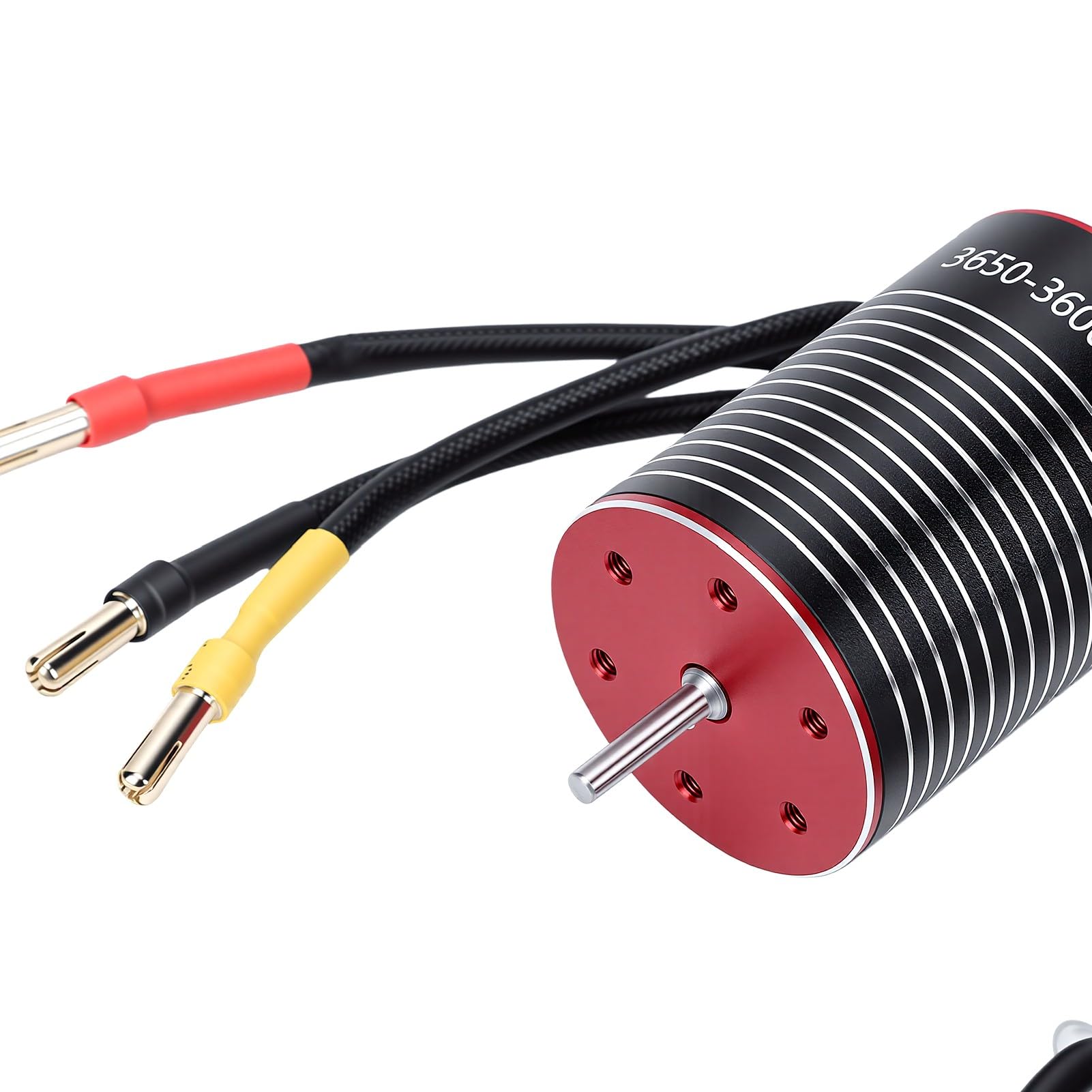 SIXRUN RC-Brushless-Motor-ESC-Combo, CNC-Aluminium-Kühlkörper-Brushless-Motor-ESC-Set, 3600KV 75A für 1/10 RC-Autos und Boote, 2 Bis 3S-Eingang, Überhitzungs- und Überlastschutz
