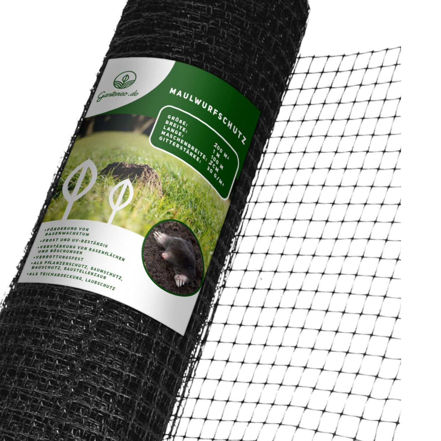 Kratka do trawnika, kratka na norniki, 1 m x 200 m, siatka na krety