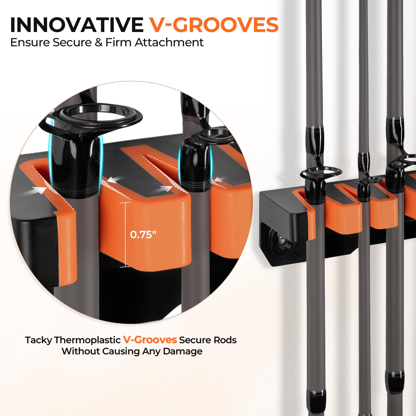 KastKing V15 Fishing Rod Holder - Maximize Space -3