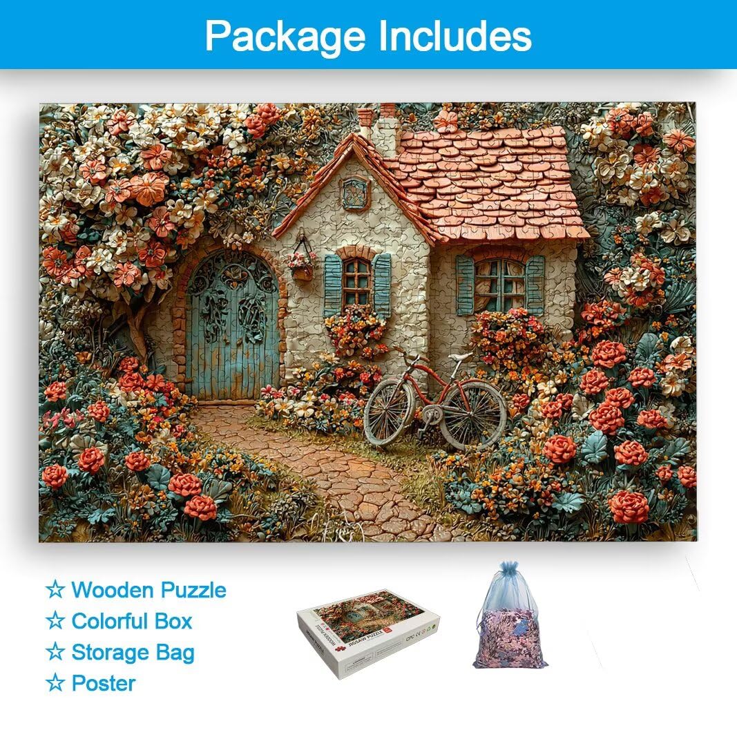 Puzzle 2000 Pièces Adultes, Puzzle 2000 Pieces Jardin, Cadeau Femme -2202