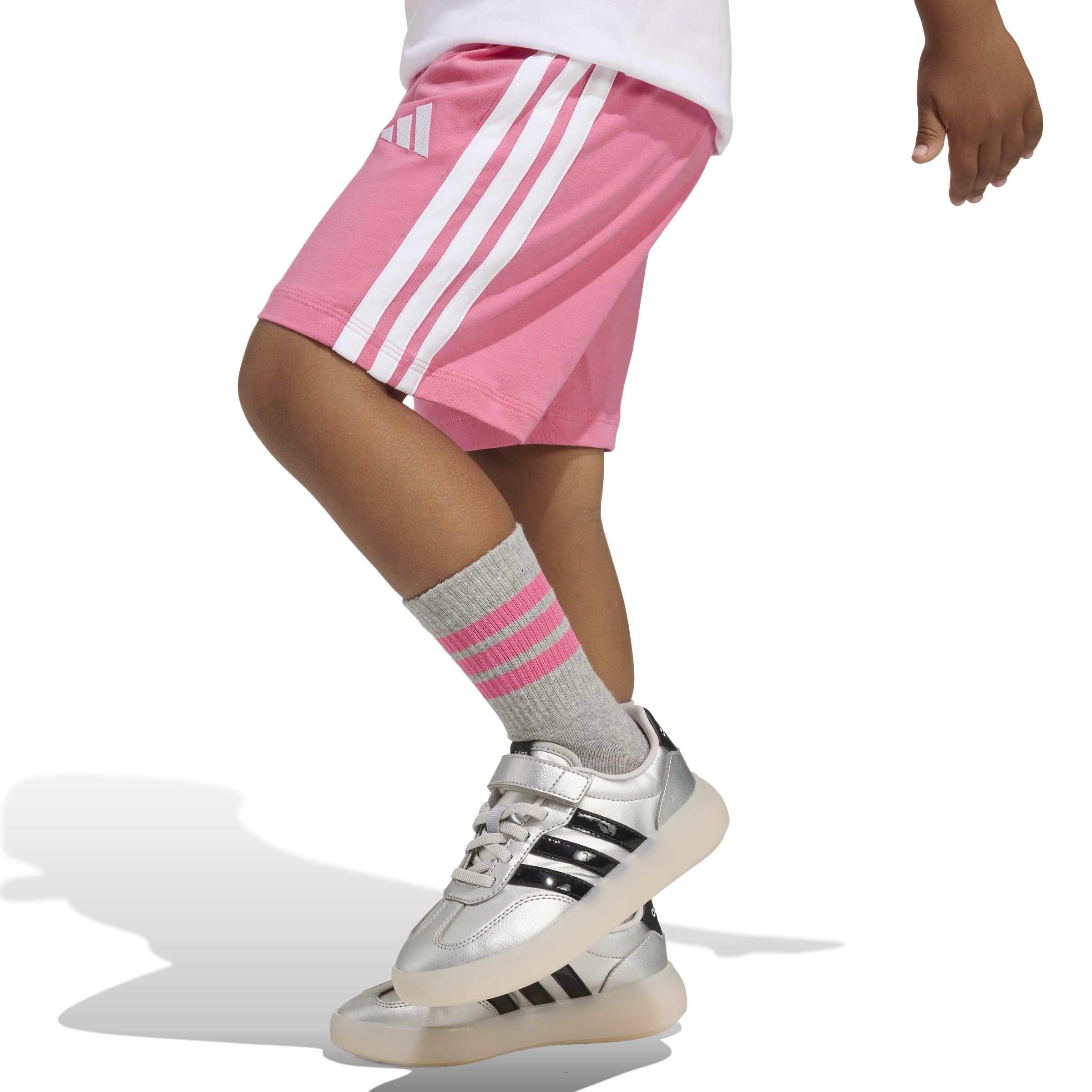 adidas Unisex Kinder Essentials Small Logo Stripes T-shirt Set JOGGER