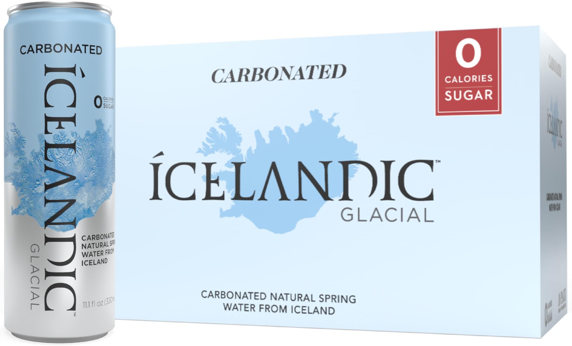 Sparkling Water, Unflavored, 330 ml / 11.1 Fl Oz Cans (Pack of 10)