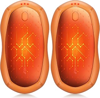 Hand Warmers Rechargeable, Electric Hand Warmers 2 Pack with Smart Chips Long Safe Heat, Portable Pocket Heater,Gifts for Christmas,Golf,Camping,Hunting, Stocking Stuffers