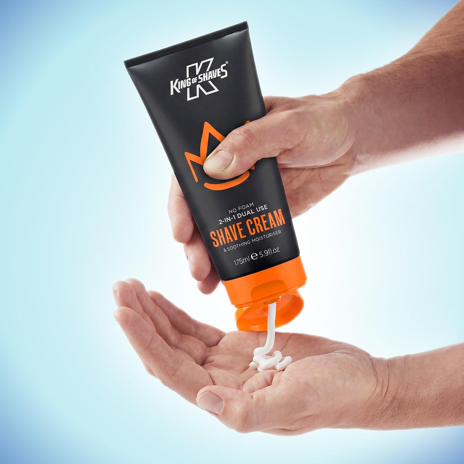 King Of Shaves No Foam 2-IN-1 Dual Use Shave Cream & Soothing Moisturiser 5.92 fl oz