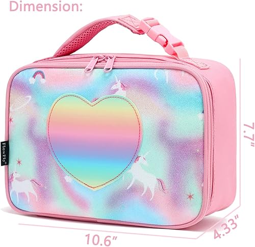 Miniatura 62 de FlowFly - FlowFly - Lonchera térmica para niños, minihielera suave para el regreso a clases, lonchera para niñas, niños, oso Oso,Negro -,negro con