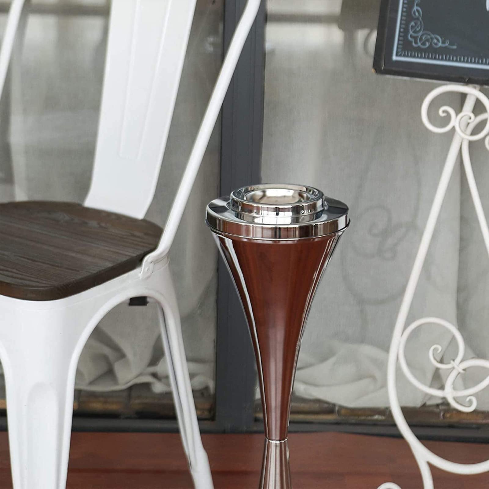 Amazon.co.jp: 屋外用灰皿、床置き灰皿、蓋付き、高さ22インチ