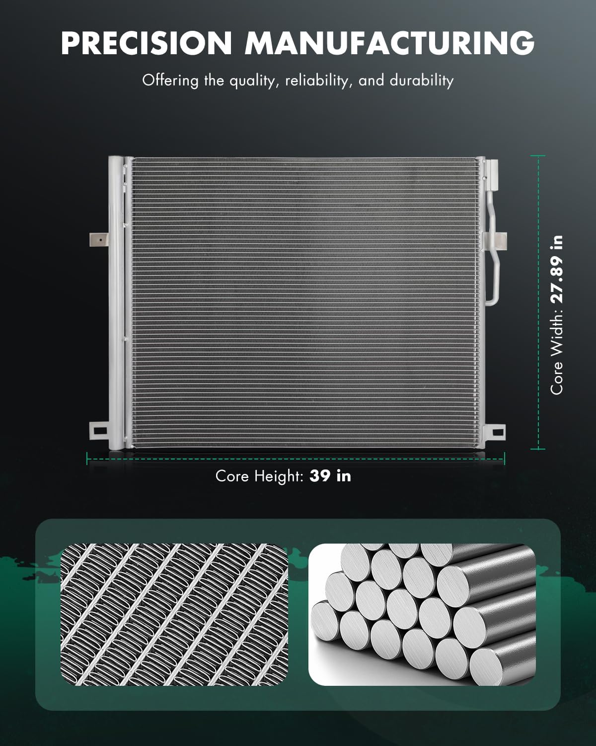 SCITOO 30097 Air Conditioning A/C Condenser Compatible for 2018-2020 for Buick for Enclave 2018-2020 for Chevrolet for Traverse 3.6L