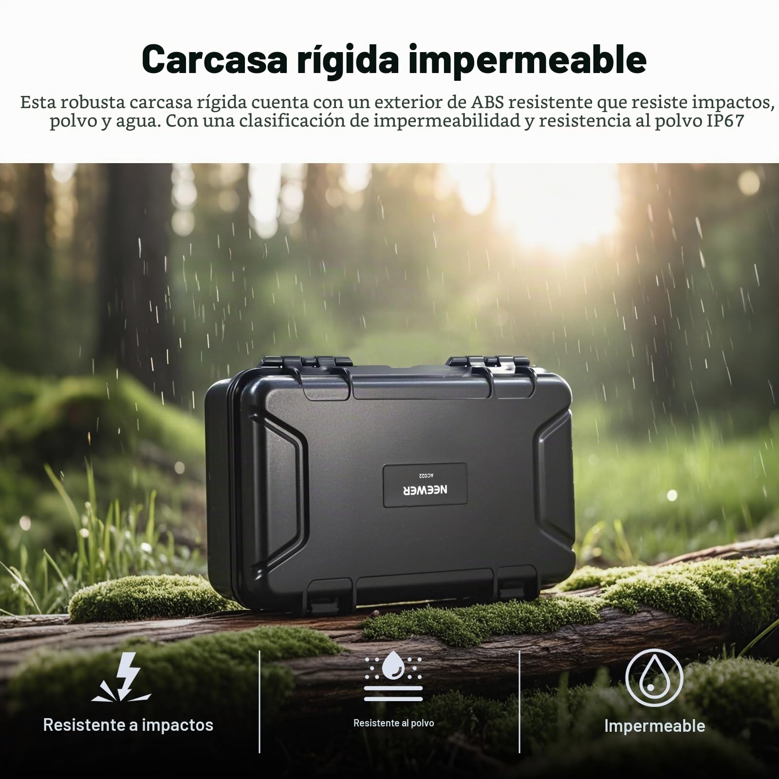 NEEWER Estuche Transporte para Pocket 3, Compatible con dji Osmo Pocket 3 Gimbal Cámara & Asa & Creator Combo Accesorio Filtro