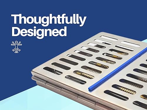 Miniatura 6 de ARTMAN - Caja de instrumentos para 5, 7, 10 y 20 instrumentos, organizador de instrumentos dentales (para 10 instrumentos)