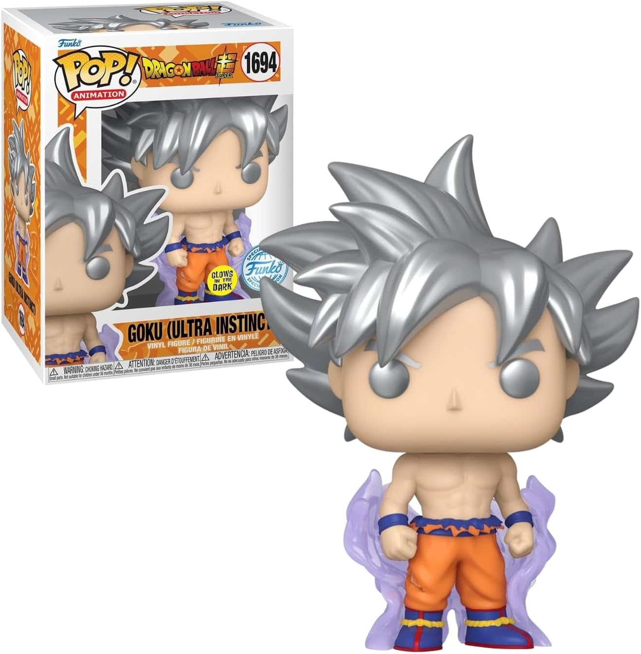 Funko Pop Goku (Ultra Instinct) Glows in The Dark Special Edition 1694
