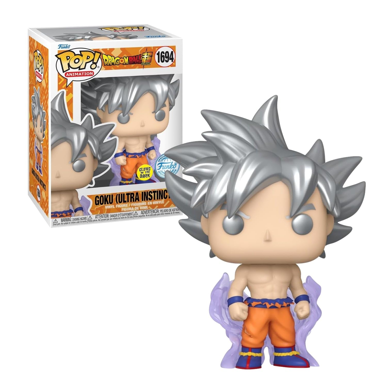 Amazon.com: Funko Pop Goku (Ultra Instinct) Glows in The Dark