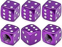 Vista 14 de 6 tapas de vástago de válvula de neumático, tapas de válvula de neumático de acero inoxidable para automóviles, camiones, SUV, motocicletas, Verde