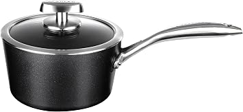 Scanpan Pro IQ 2 qt Nonstick Covered Saucepan - Compatible with All Cooktops, Induction Ready, Metal Utensil Safe, Oven Safe to 500F, Dishwasher Safe