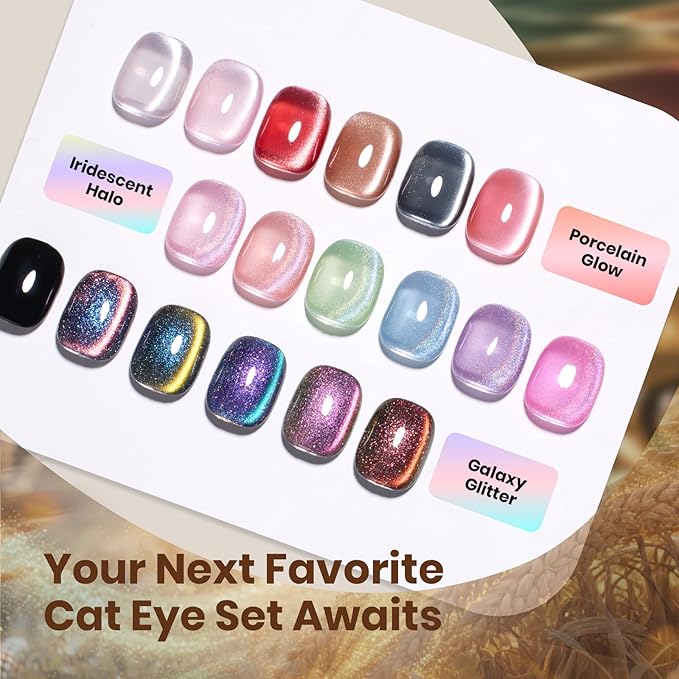 Esmalte en Gel Beetles Golden Mirare 6 Colores Kit miniatura 8