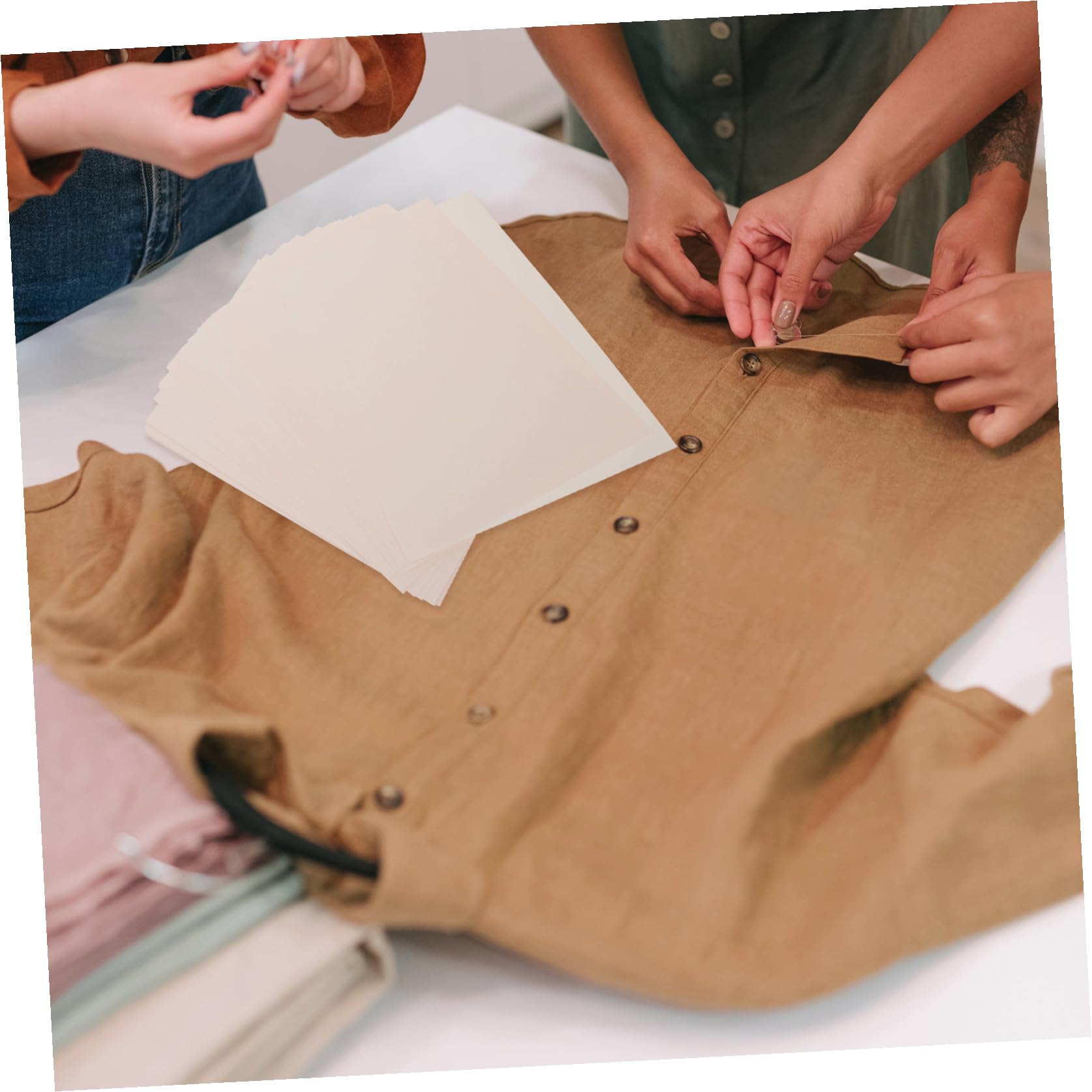 100 Stück Sublimationspapier Weiß Heat Transfer Papier für Polyester Textilien T Shirts Keramik Metall DIY Transfermaterial Geeignet für Sublimationsdruck