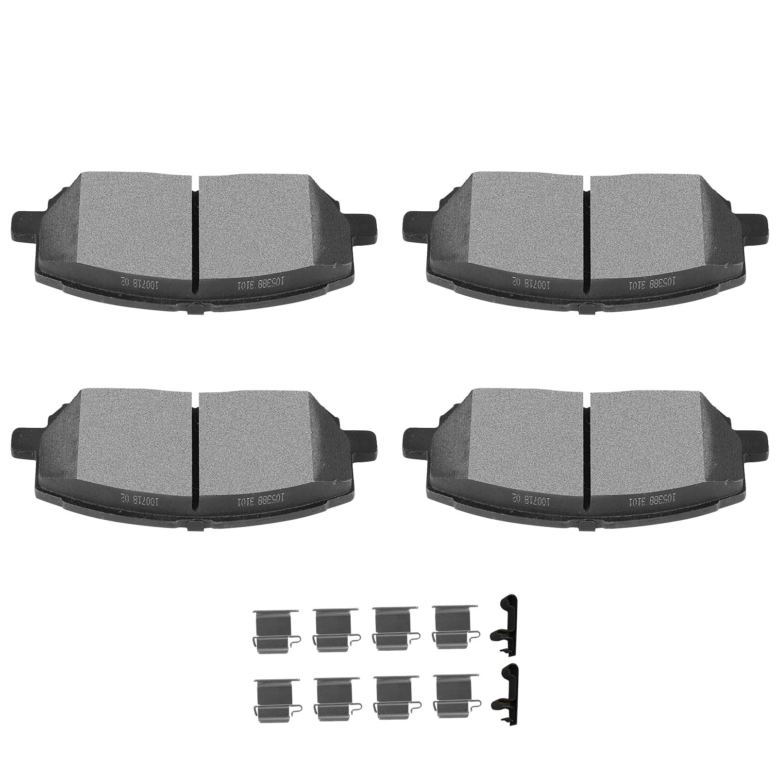 SCITOO D884 Front Semi-Metal Brake Pads Sets Fit For Toyota For Highlander 2001-2007