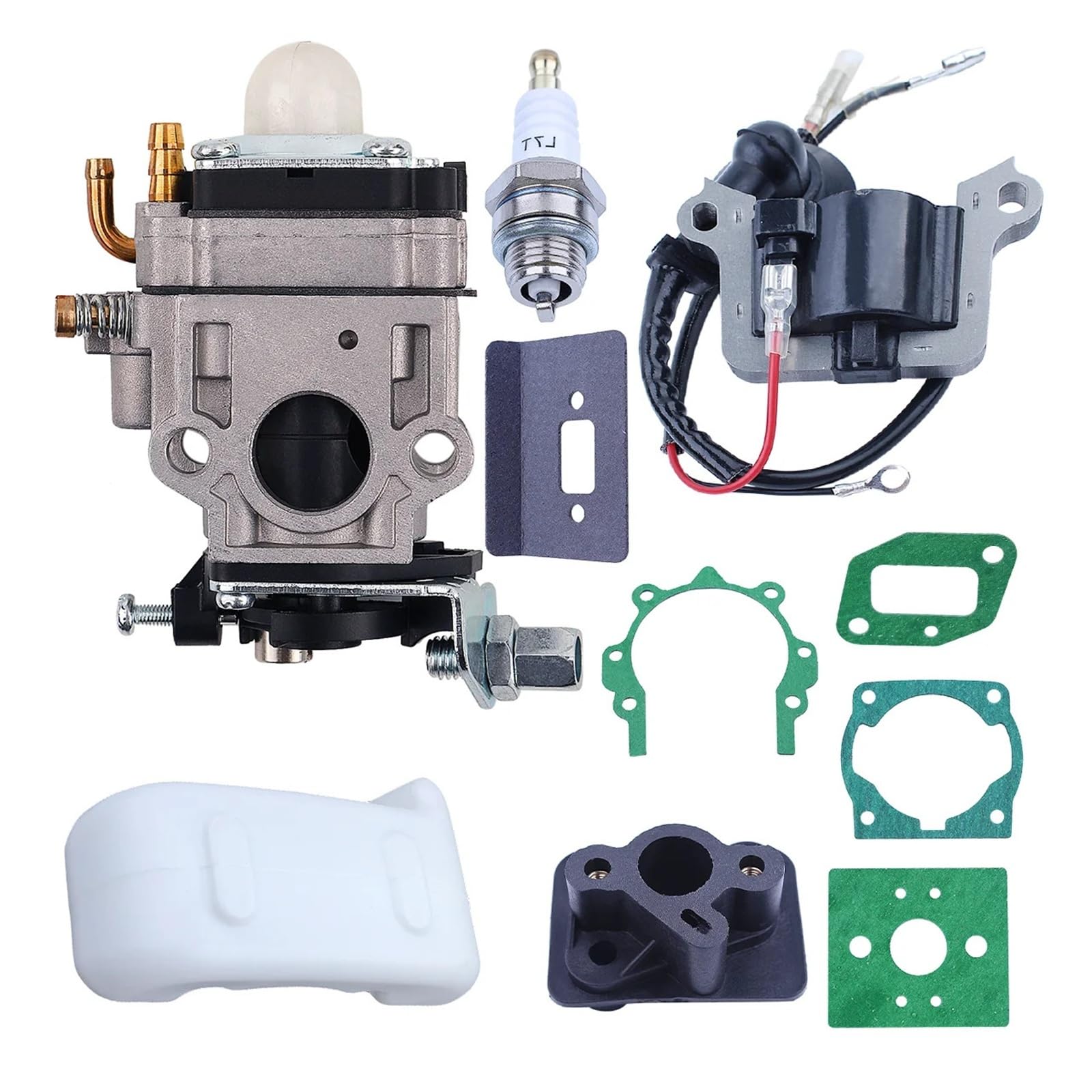 Carburador bobina de encendido tanque de combustible apto for 43CC 52CC 47CC 40-5 CG430 CG520 1E40F-5 40F-5 TL43 desbrozadora de motor de Gas